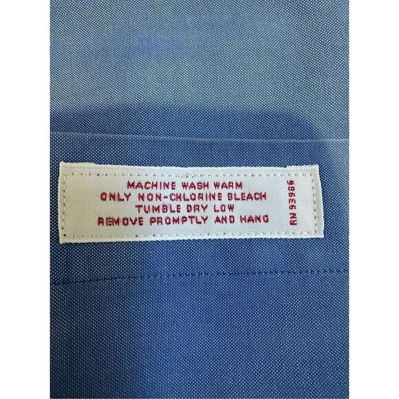 Brooks Brothers Regular fit men’s blue button down shirt size 17 1/2”   #1-1897 - Picture 5 of 6